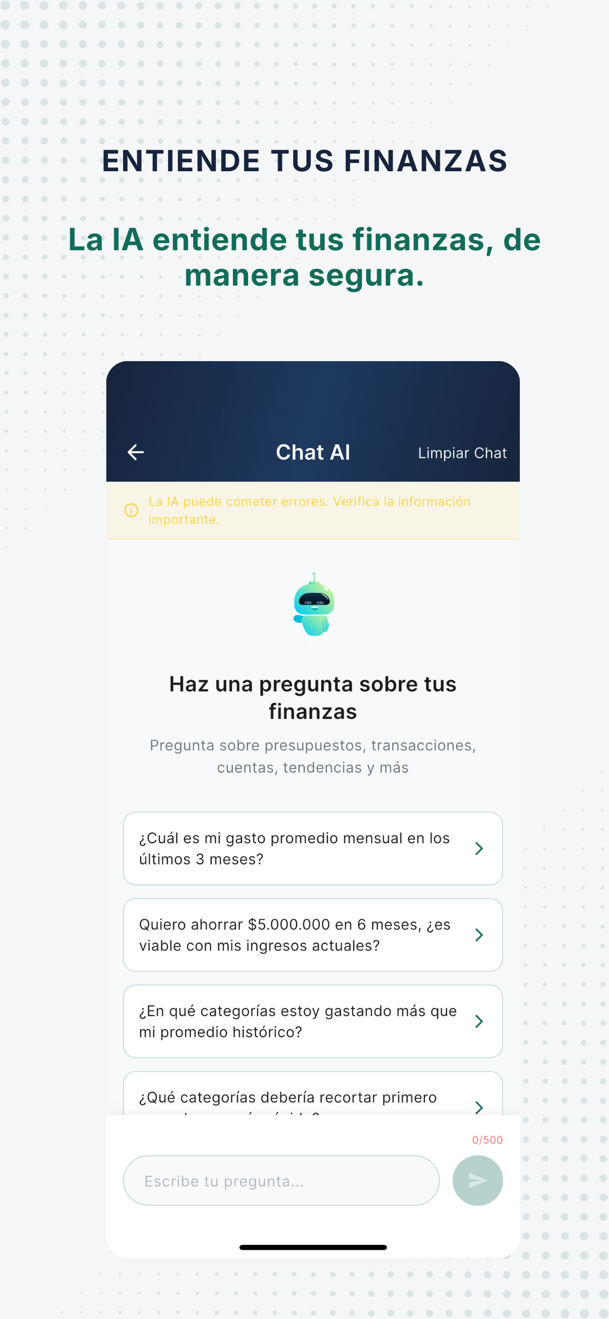 Finanzas Personales IA: Finvot screenshot 4