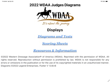 2022 WDAA Judges Diagrams iPad screenshot