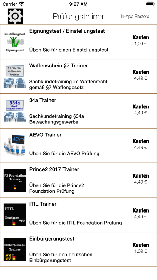 #1. Prüfungstrainer (iOS) 由: Thomas Hauck