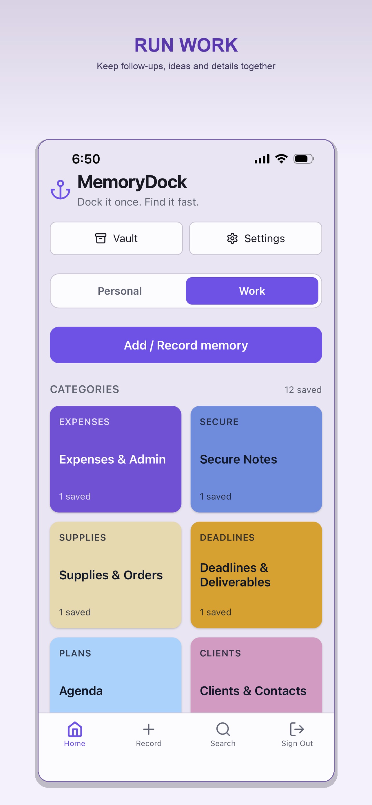 Screenshot 4 of MemoryDock: Notes & Lists
