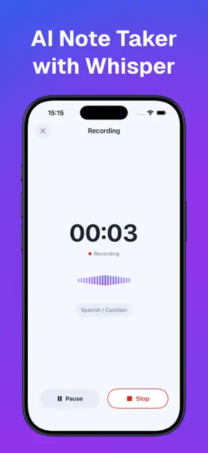 AI Note Taker with Whisper screenshot 1