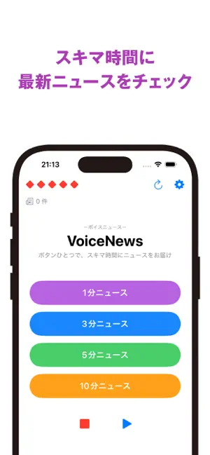 VoiceNews RSS screenshot 1