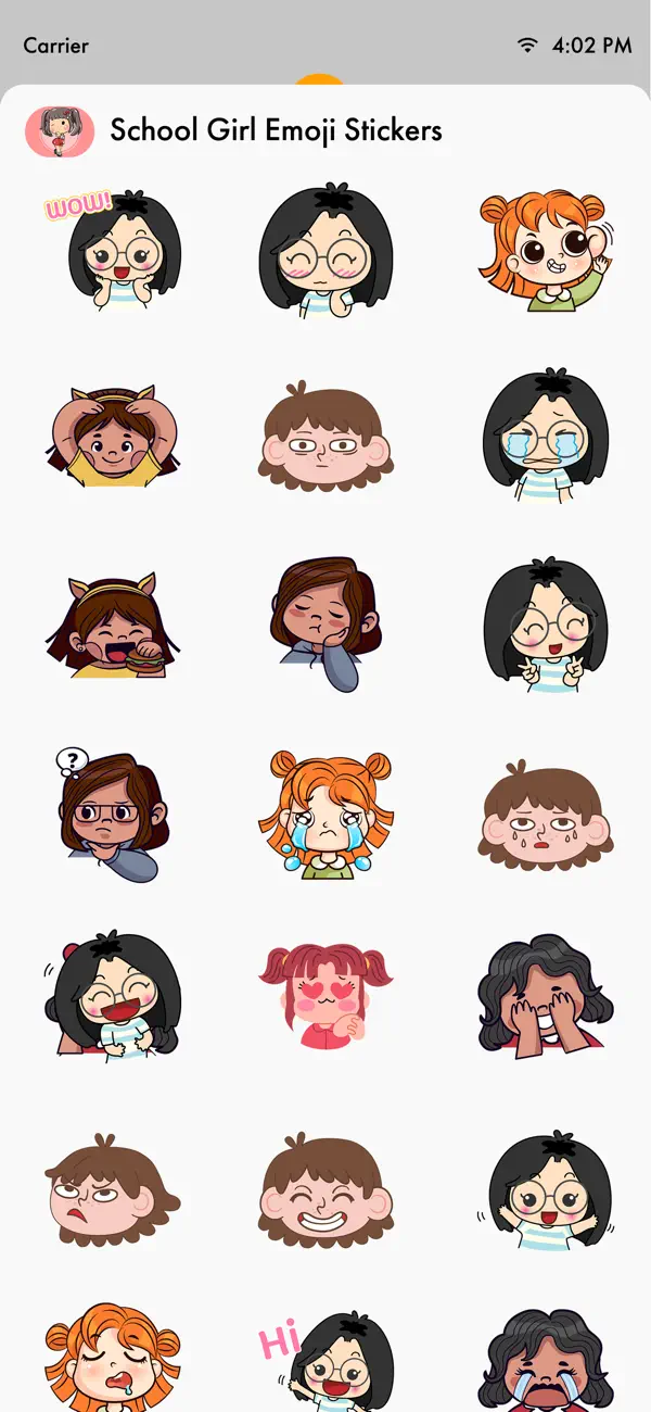 Screenshot #2 pour School Girl Emoji