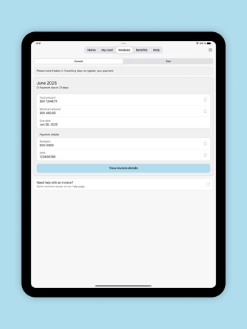 SAS EuroBonus World Mastercard iPad screenshot 3