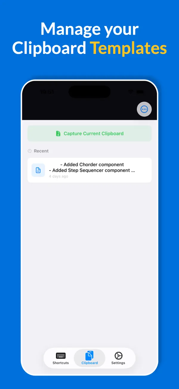 Screenshot #1 pour PasteHub Snippet Copy & Paste