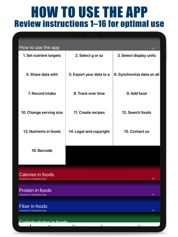 Screenshot #4 pour 5 Nutrients Counter & Tracker