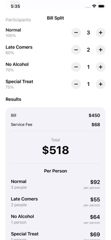 SmartSplitBill Screenshot 2 of 2