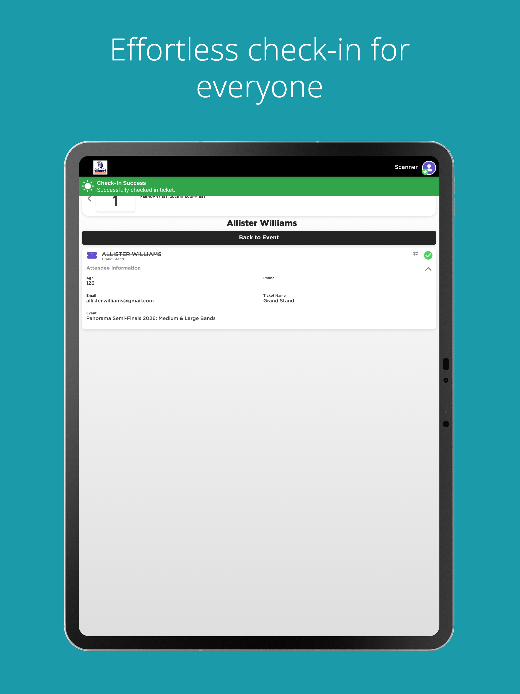 Caricom Tickets Scanner App screenshot 14