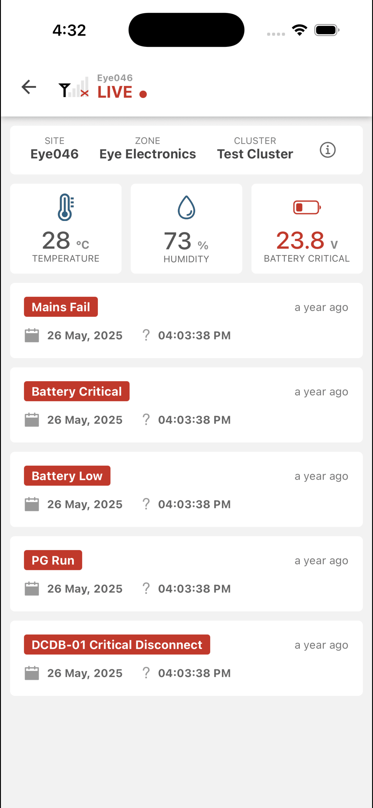 Eye RMS screenshot 4