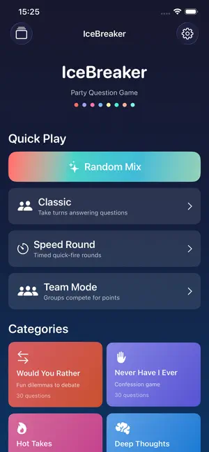 IceBreaker: Party Questions screenshot 1