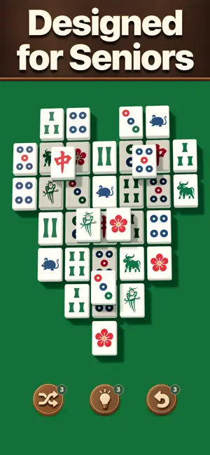 Mahjong for Seniors: Big Tiles screenshot 1