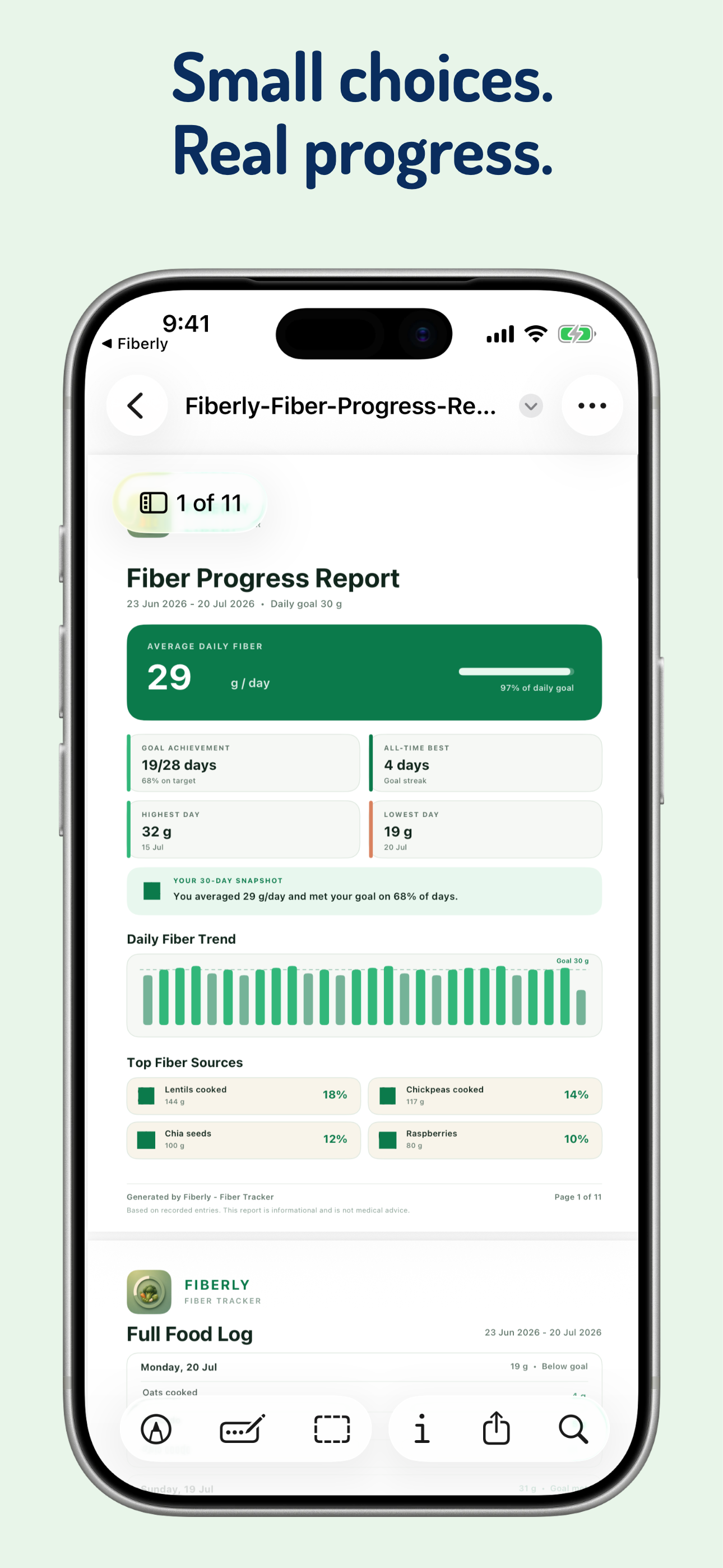 Fiber Tracker - Fiberly screenshot 3