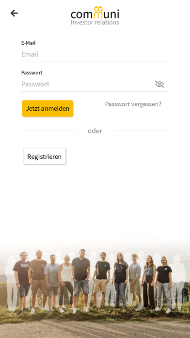 Communi Investor Relations Screenshot