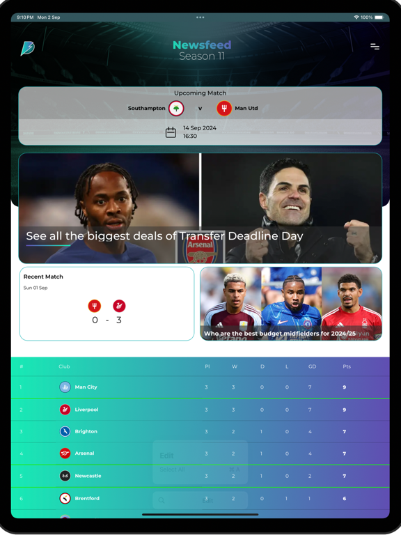 Databall iPad screenshot 2 - Sports app