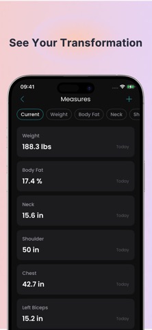 Lift - Gym & Nutrition tracker screenshot