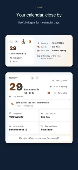 LunarV – Lunar Calendar screenshot 4