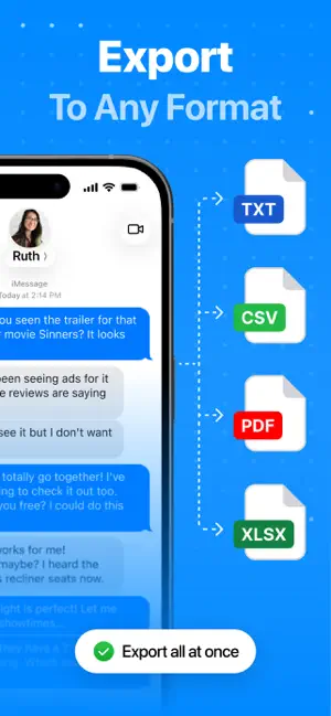ChatUp:Message Backup & Export screenshot 3