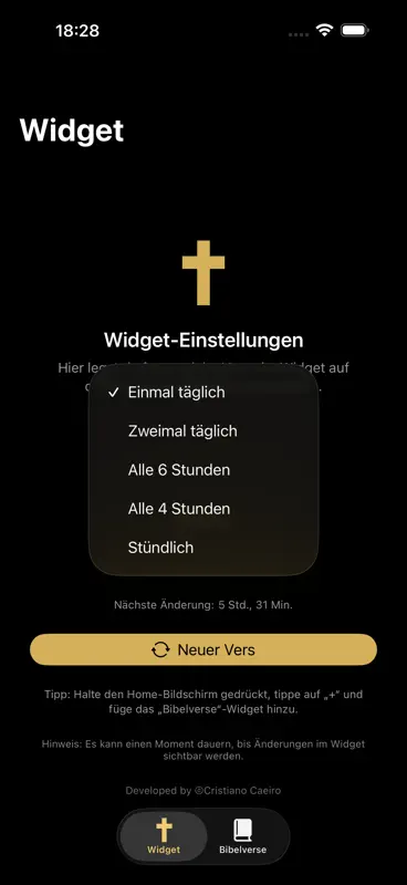 Bibelverse: Widget screenshot 4 of 5