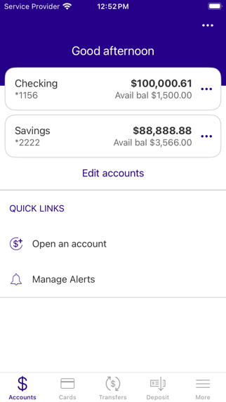 Westminster FCU Screenshot