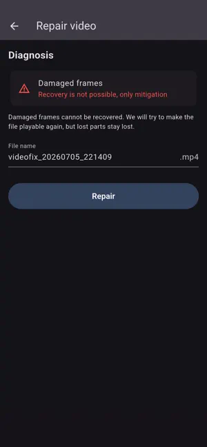 Video Fix: Repair & Recover screenshot 1