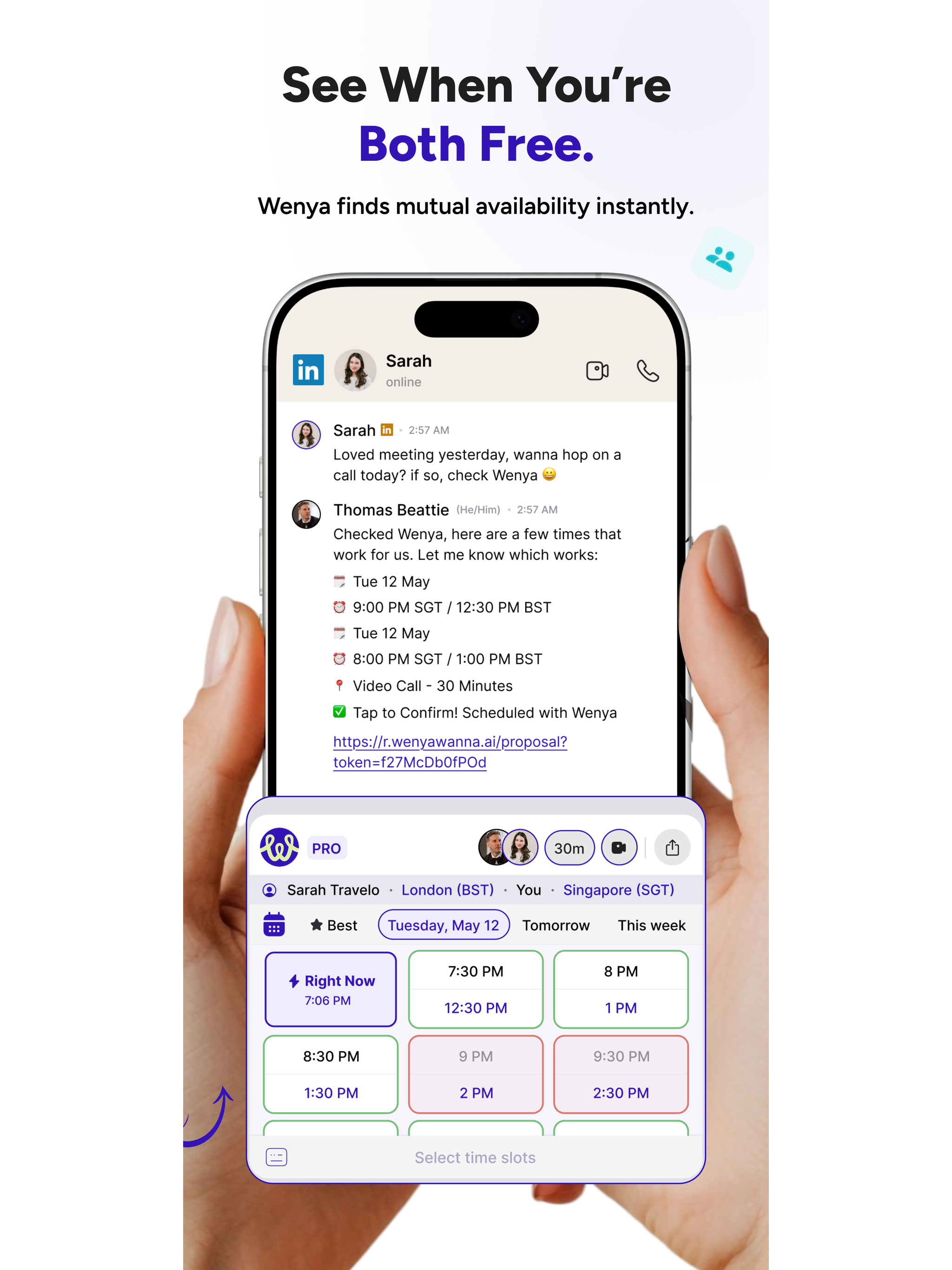 Wenya - Schedule Inside Chat screenshot 11