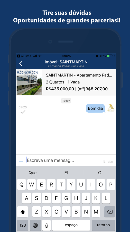 #3. CRM Imob - DFimóveis (iOS) By: Timipro Soluções de TI Regionalizadas