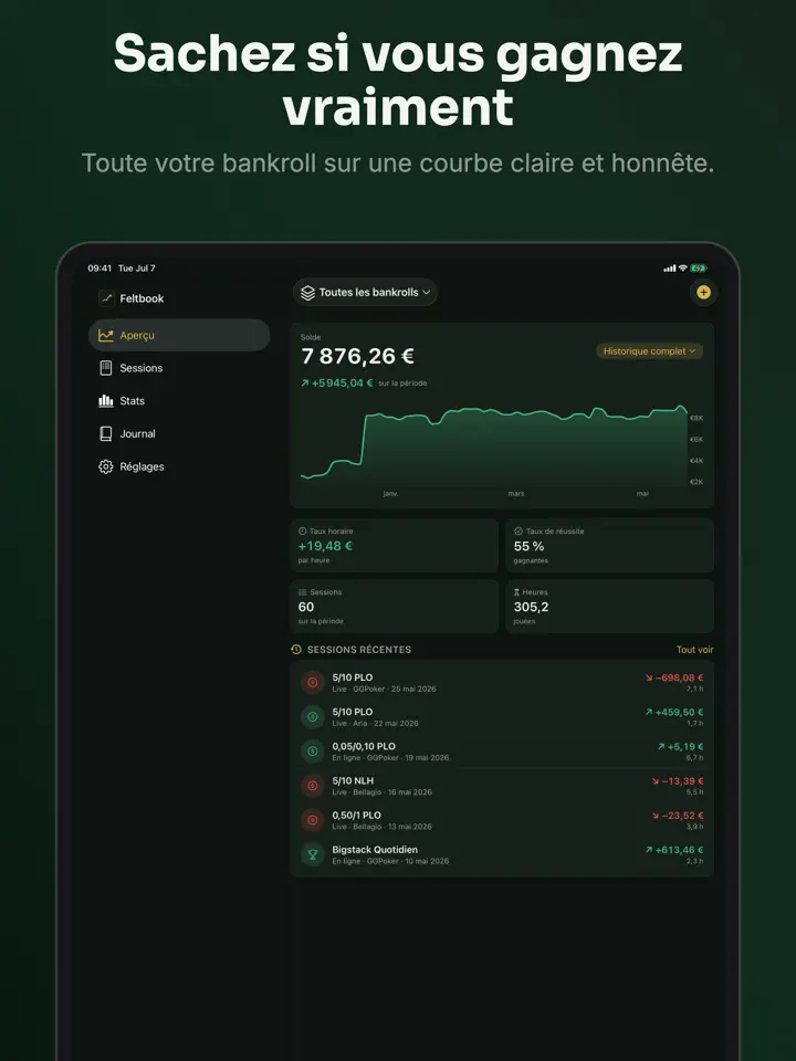Feltbook sur iPad : capture d’écran 2 sur 9