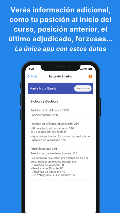 Interinos CV Screenshot