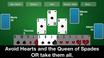 Screenshot #2 pour Hearts Card Game—New Classic