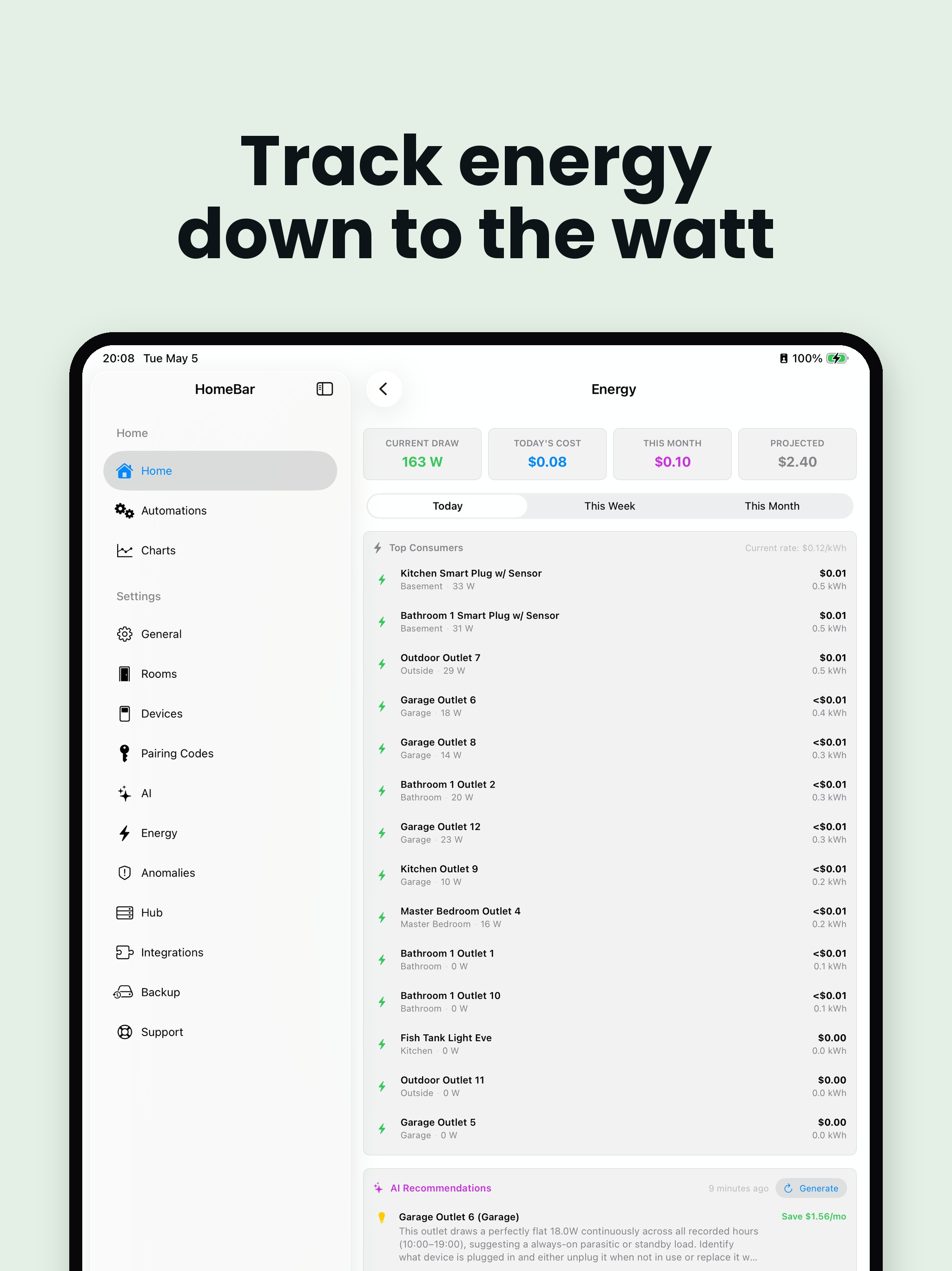 HomeBar for HomeKit
