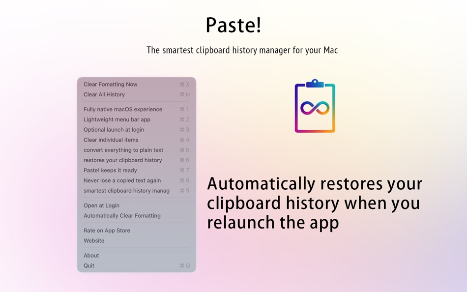 #1. Paste! (macOS) Podle: 方成 印