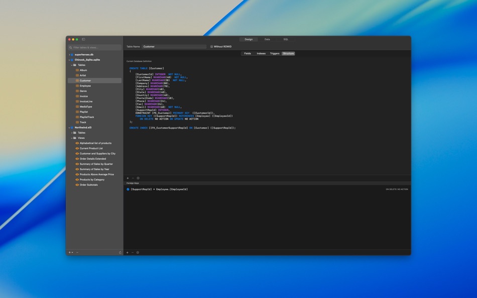 #4. Aster SQLite Manager (macOS) Podle: Dmitriy Martynov