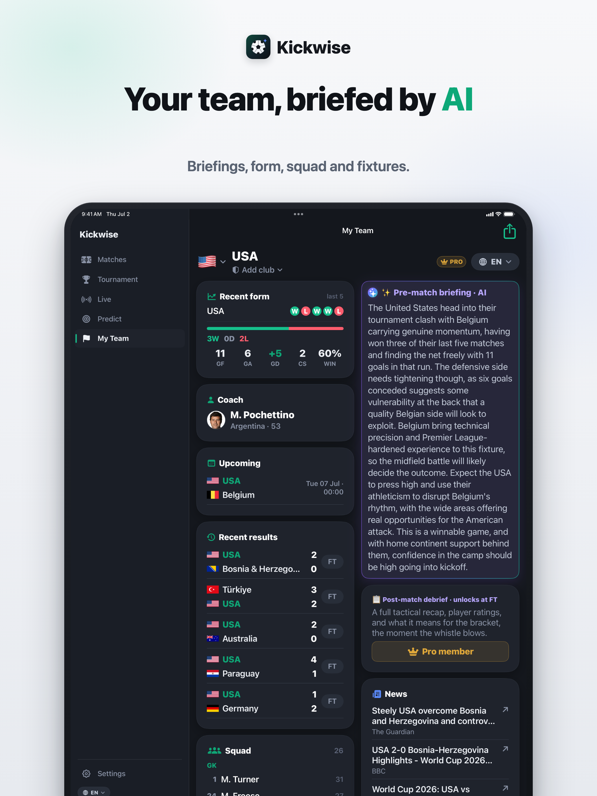 Kickwise: Football AI