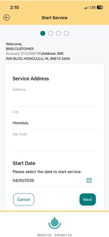 Honolulu Board of Water Supply iPhone screenshot
