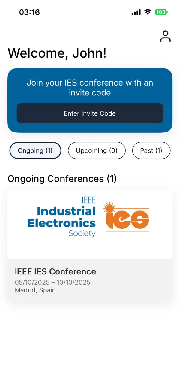 #2. IES Conferences (iOS) Podle: The Search Bar PVT LTD