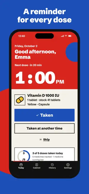 Pill Reminder: Med Cabinet screenshot 1
