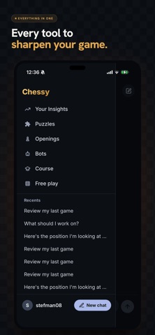 AI Chess Coach – Chessy iPhone screenshot