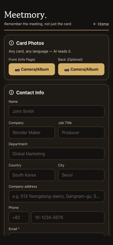 Meetmory screenshot 2