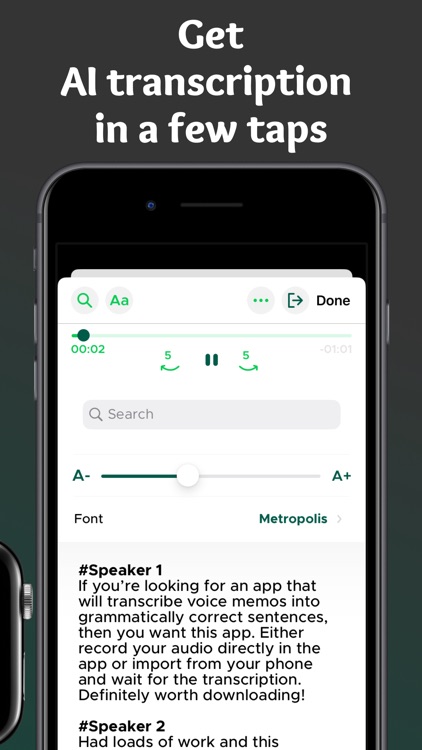 Transcribe Audio to Text Notes