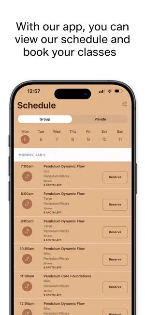 Pendulum Pilates screenshot 3