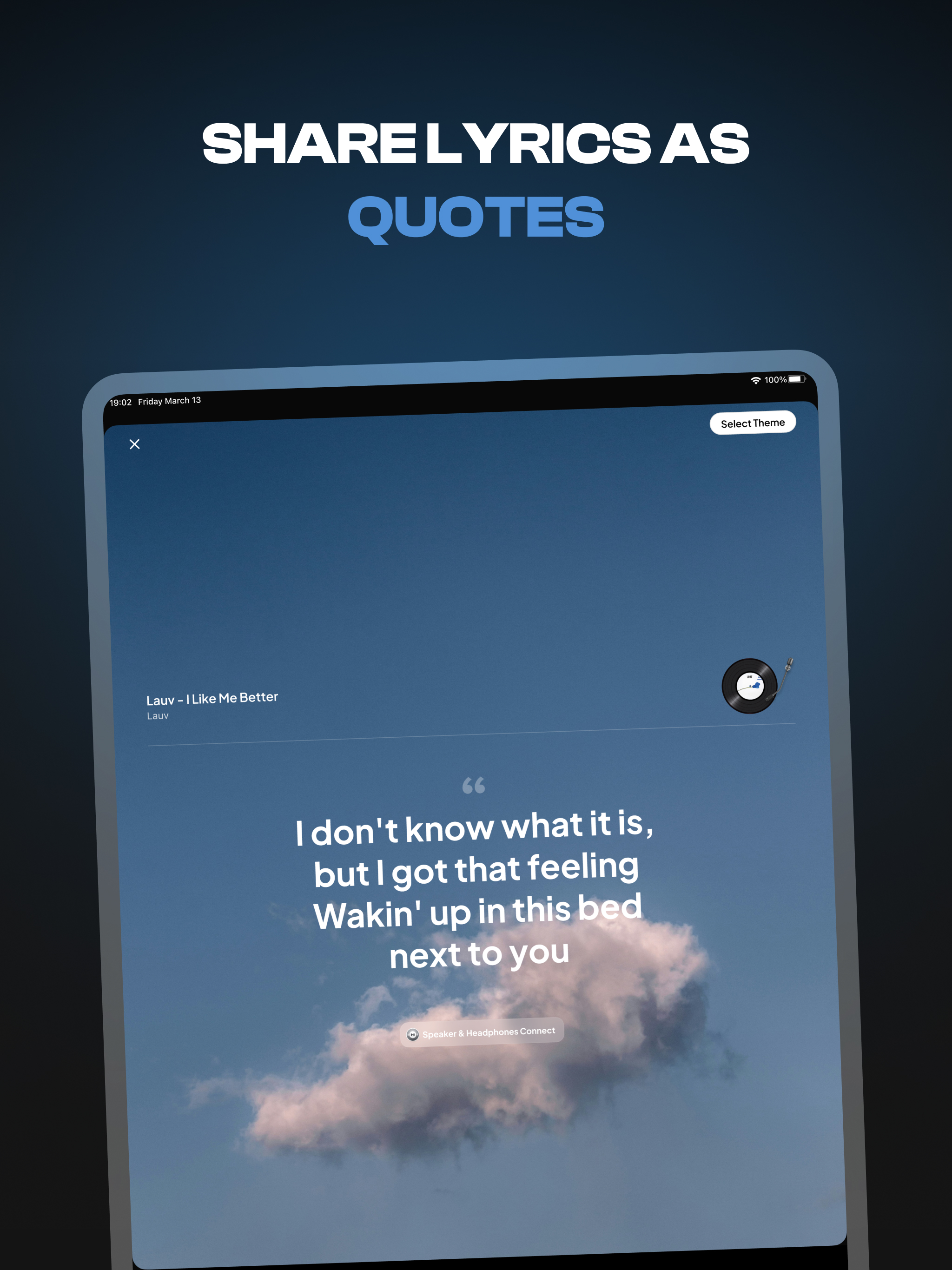Speaker & Headphones Connect