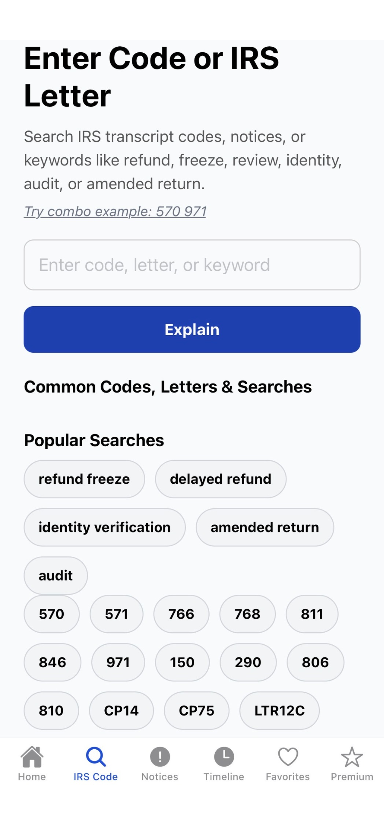 IRS Helper App screenshot 2