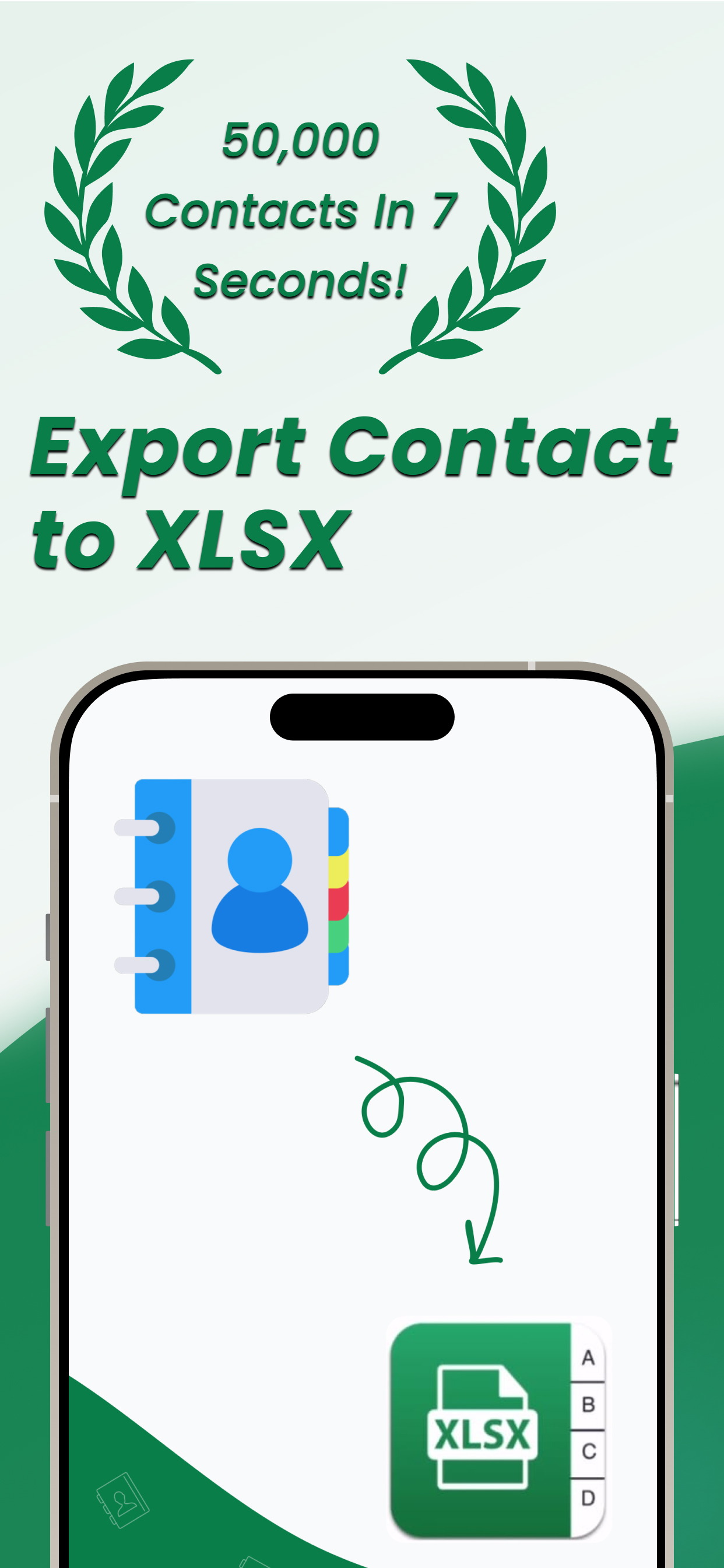 Contacts to XLSX - Excel Sheet