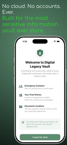 Digital Legacy Vault screenshot