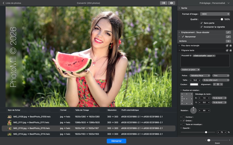 Screenshot #1 pour PhotoMill: The Image Converter