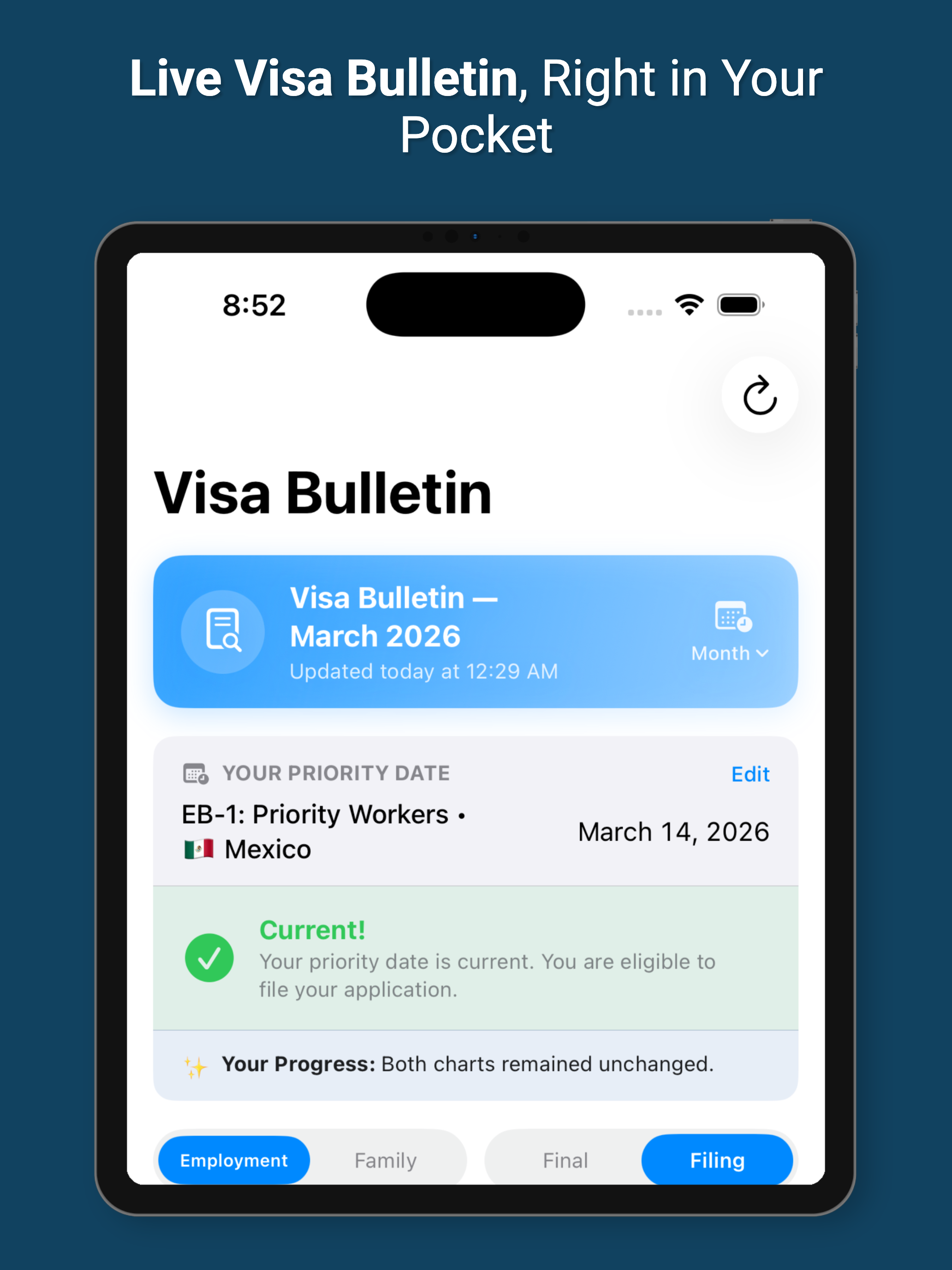 USCIS Case Tracker App
