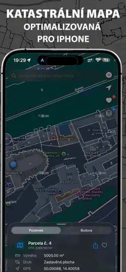 Screenshot von Katastr Nemovitostí auf dem iPhone 1