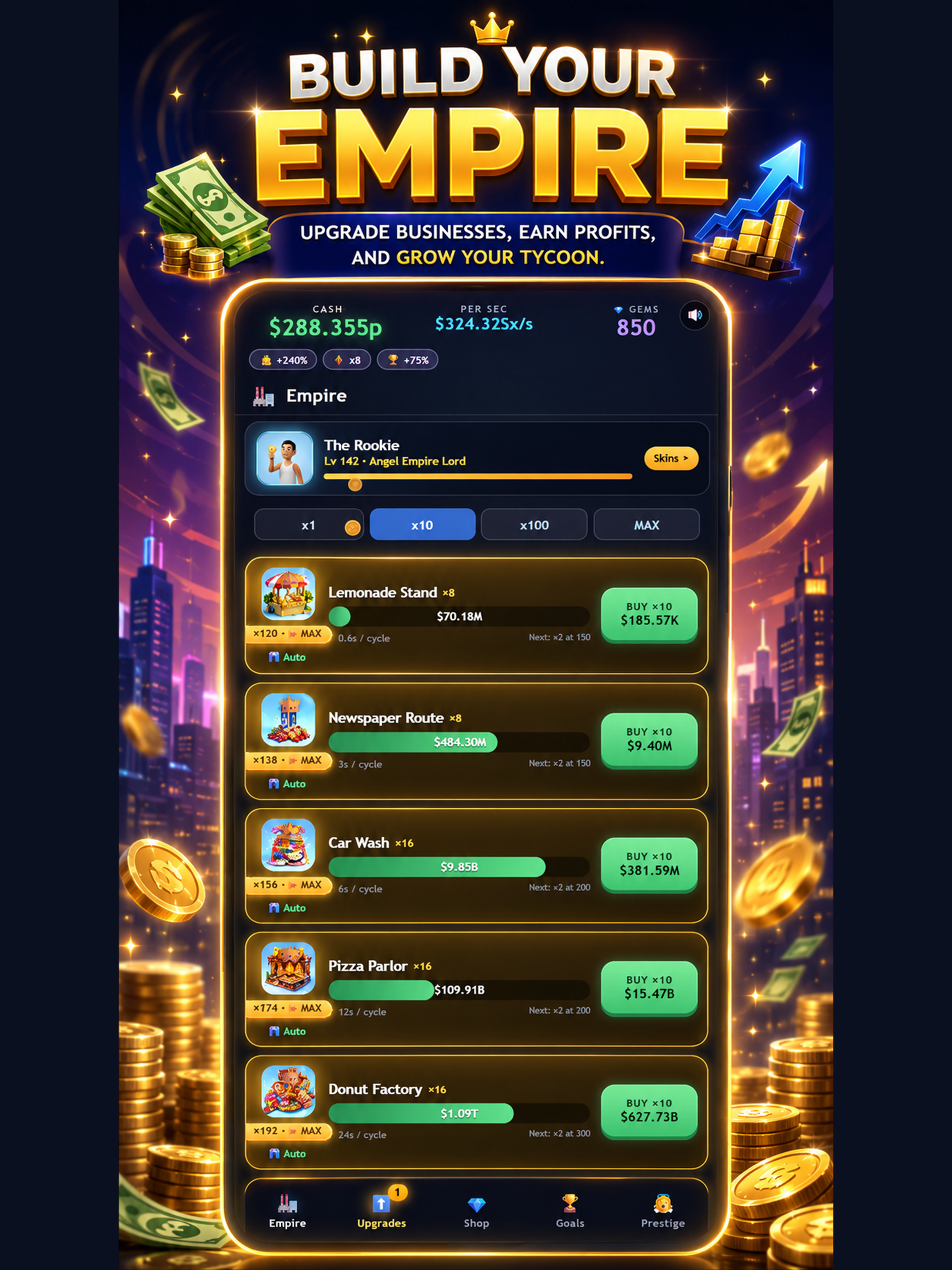 Cash Empire: Idle Tycoon