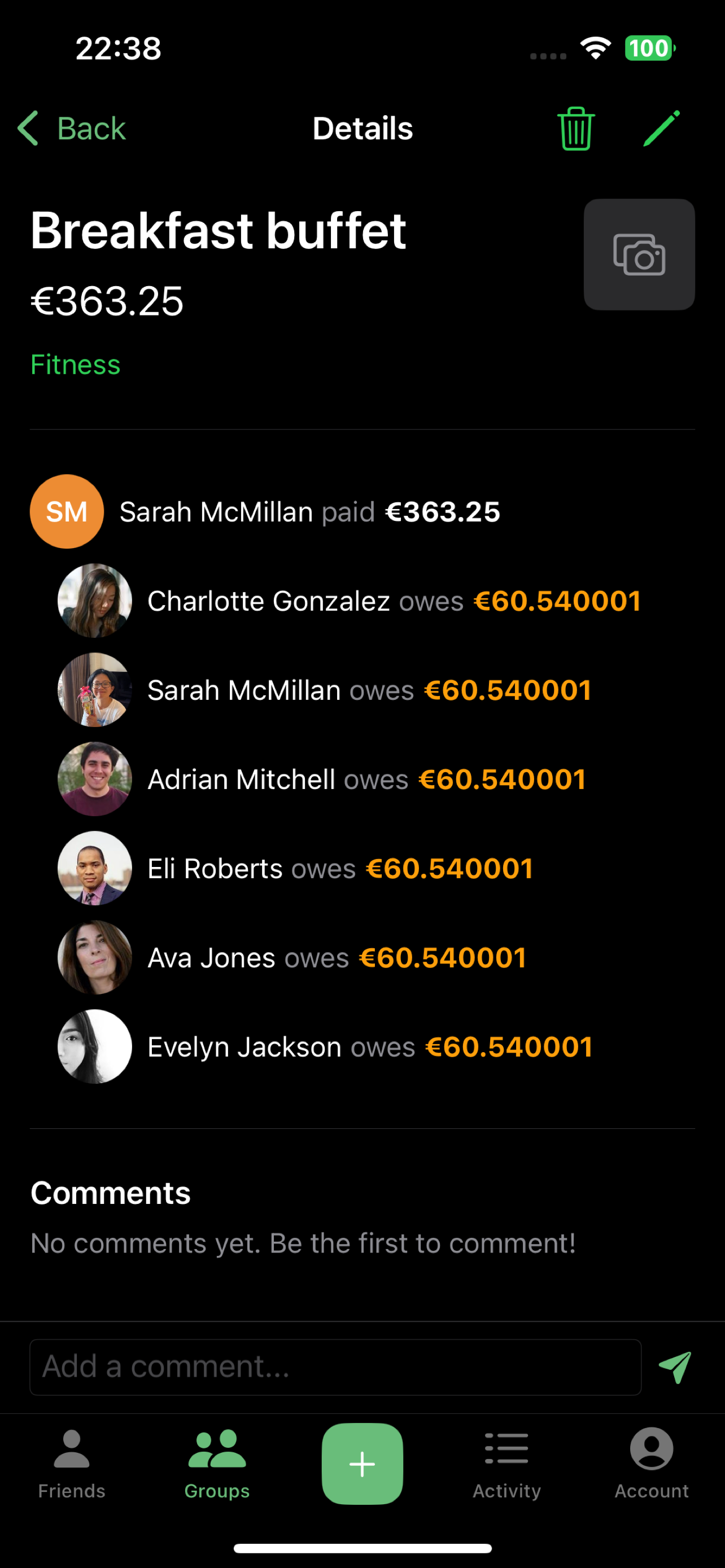 CostSplit App screenshot 4