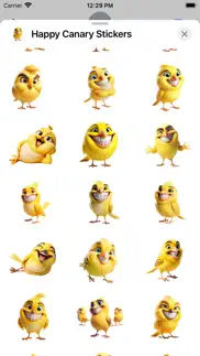 happy canary stickers iphone screenshot 2